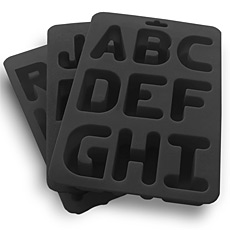 Letter Ice Cube Trays