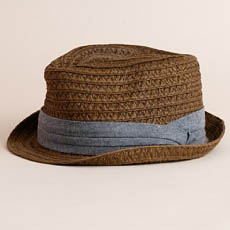 J Crew Straw Trilby Hat