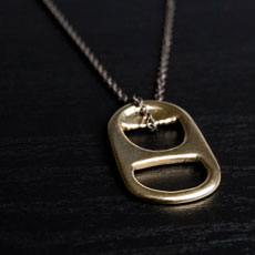 14K Gold Can Tab