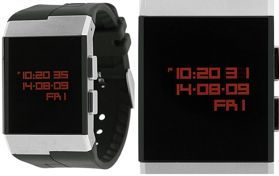 Kenneth Cole Rubber Strap Digital Watch