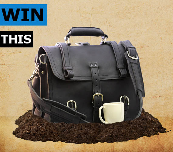 GIVEAWAY Saddleback Carbon Black Briefcase