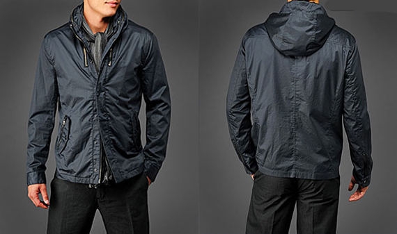 John Varvatos Zip Collar Jacket