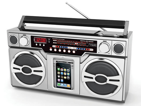 80’s Boombox Portable Digital Music Player