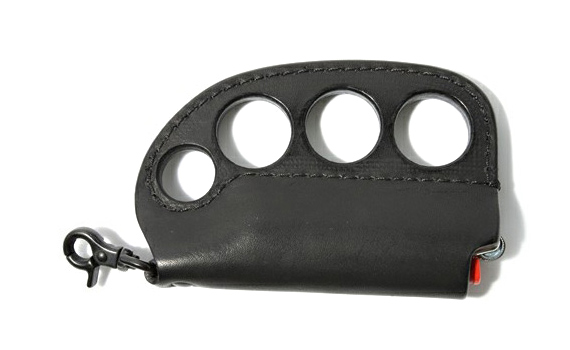 Brass Knuckle Leather Lighter Holder