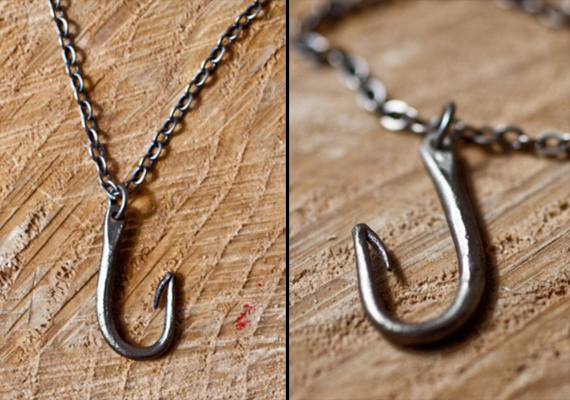 CXXVI Fish Hook Necklace