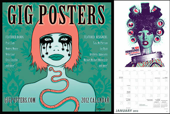 Gig Posters 2012 Wall Calendar