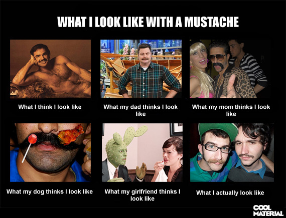 What I Look Like With A Mustache
