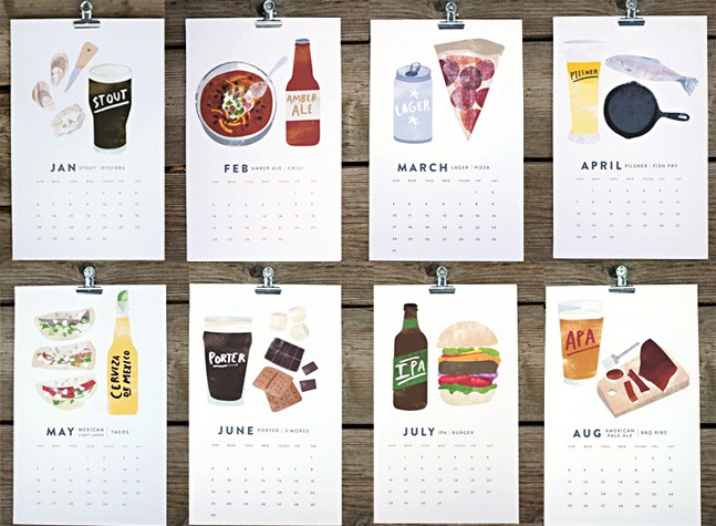 Beer/Food 2013 Calendar