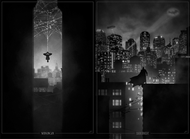 Superhero-Noir-Posters