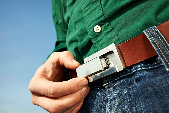 Buckle Puffer Belt