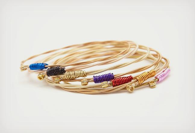 Rock Recycled Guitar String Bracelets
