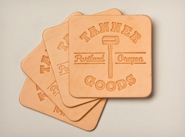Tanner Goods Leather Coasters