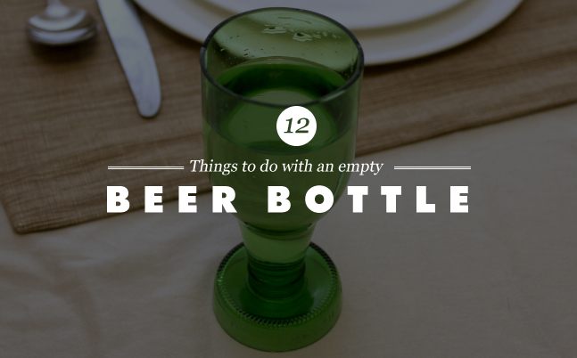 12 Things To Do With An Empty Beer Bottle