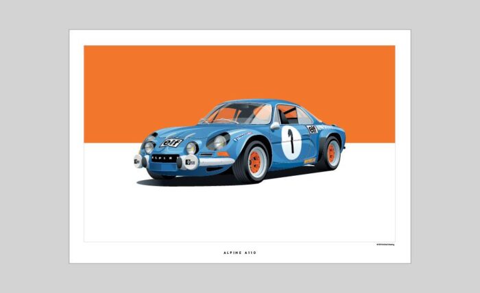 Historic Racing Car Illustrations By Arthur Schening