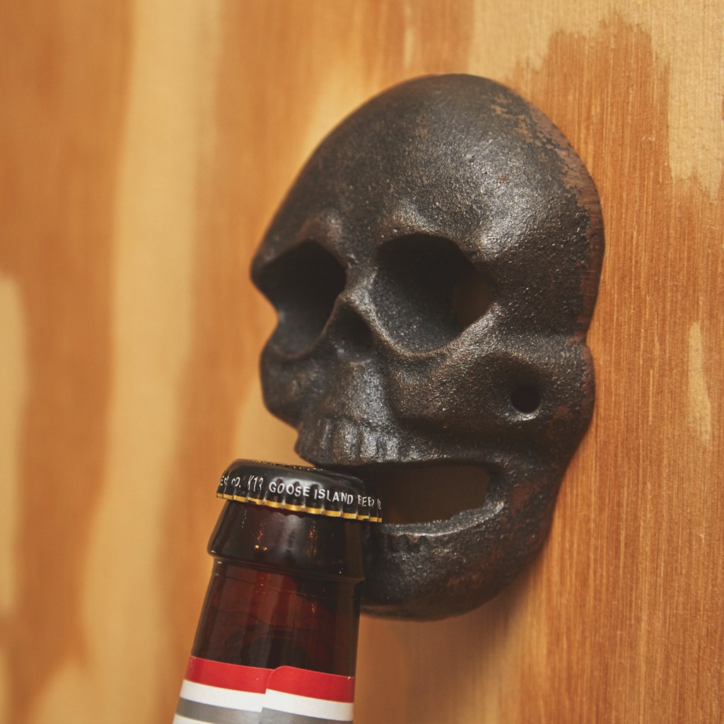 Wall Mounted Skull Bottle Opener