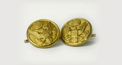 Sword & Plough: Brass Cufflinks