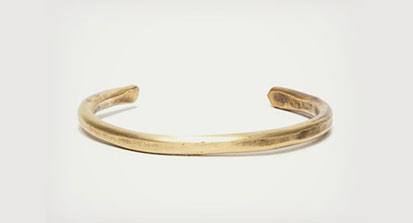 Cause & Effect: Thin Brass Bar Cuff