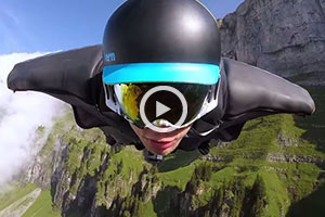 Incredible Wingsuit Flight Captured on a GoPro