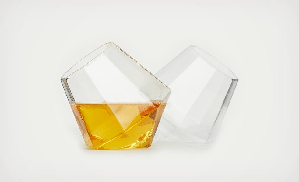 Diamond Whiskey Glasses