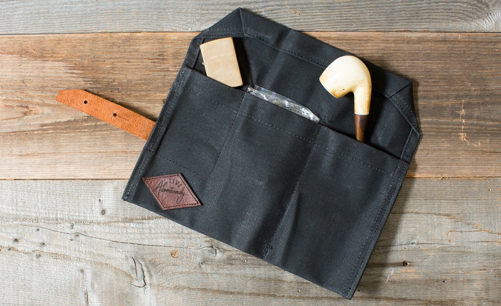 Waxed Canvas Pipe Roll