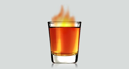 Flaming Dr. Pepper
