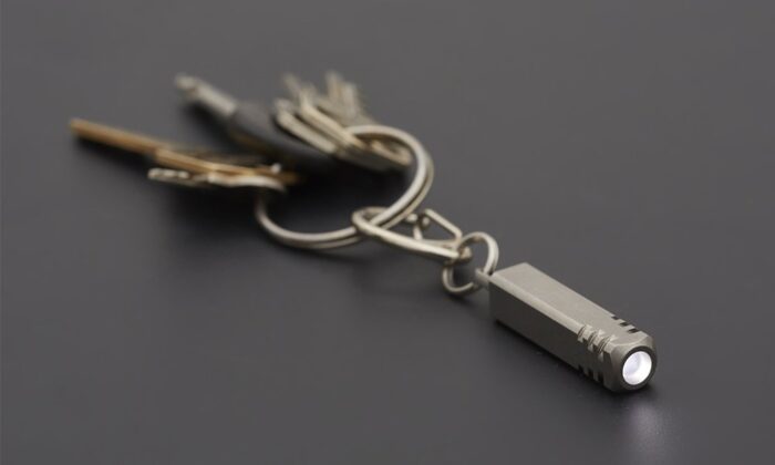Pixel Keychain Flashlight