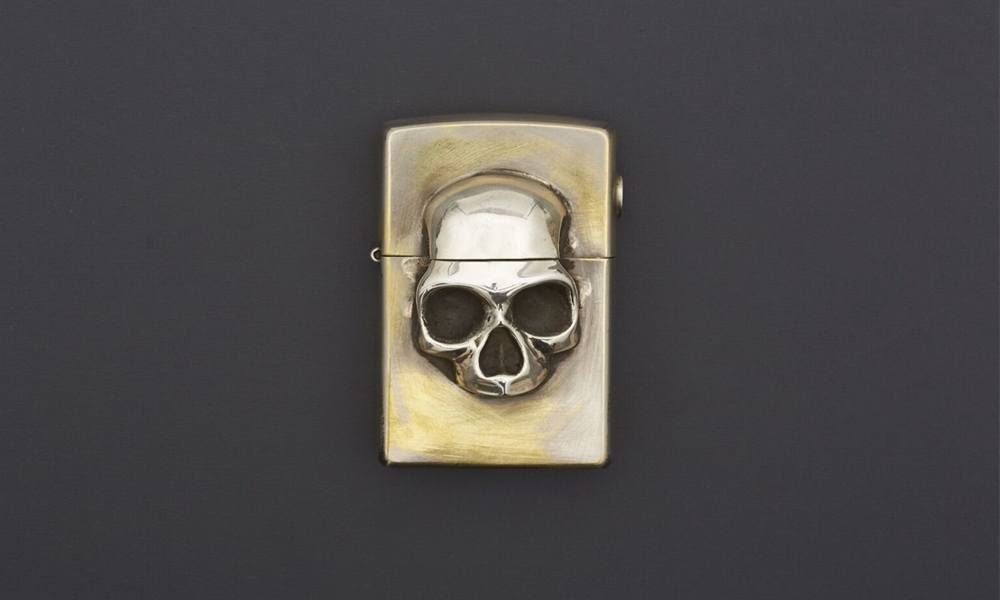 Custom Skull Zippo Lighter