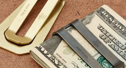 Solid Brass Money Clip