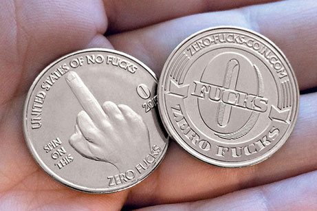 3. Zero Fucks Given Coin