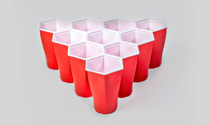 Hexagonal Beer Pong Cups