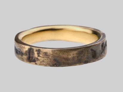 Bario Neal Weatherized Bronze and Gold Band