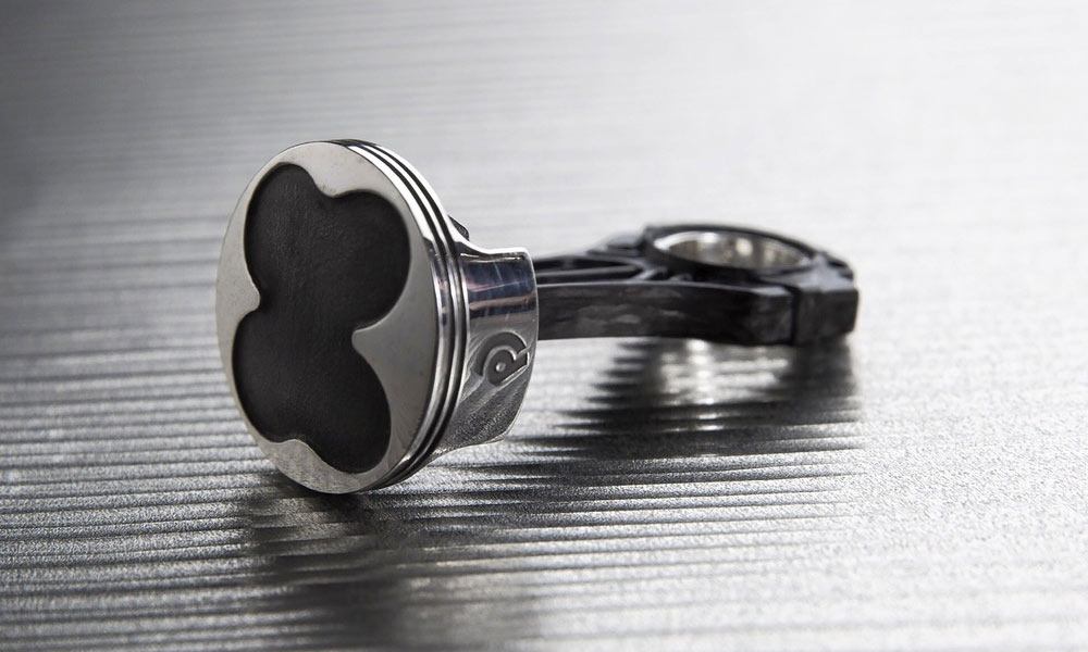 Discommon Goods Ferrari Piston Keychain