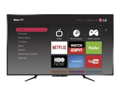 LG 55 Inch LED 1080p Smart HDTV Roku TV