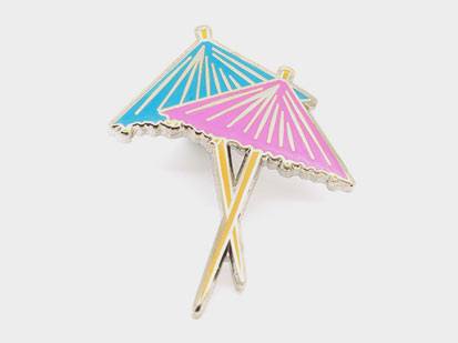 Cocktail Umbrellas Pin