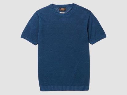 Beams Plus Slim-Fitted Knitted Linen T-Shirt