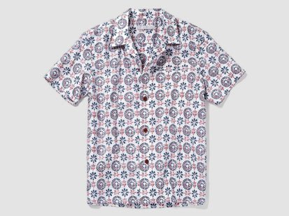 Outerknown Spanish Tile Camp Shirt