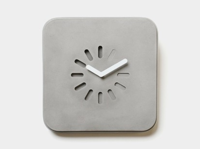 Life in Progress Concrete Clock