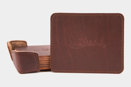 Leather Coaster Set