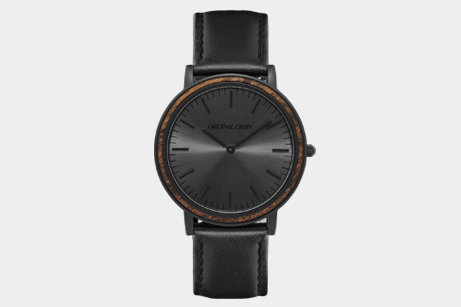 Original Grain Ebony Black Minimalist Watch