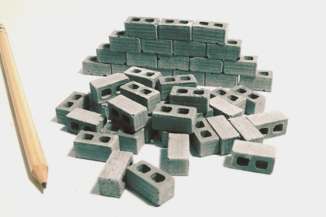 Miniature Cinder Blocks