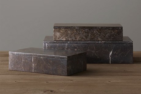 Restoration Hardware Polished Marble Box Collection