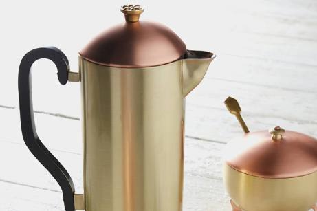 Anthropologie Bronzed French Press