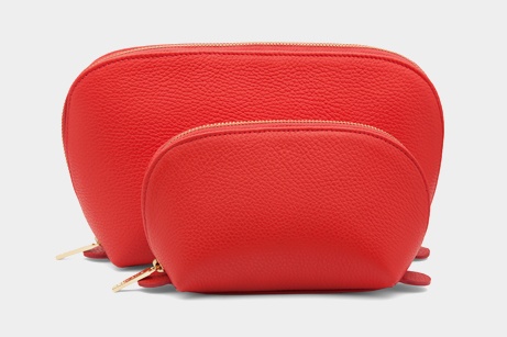 Leather Travel Case Set