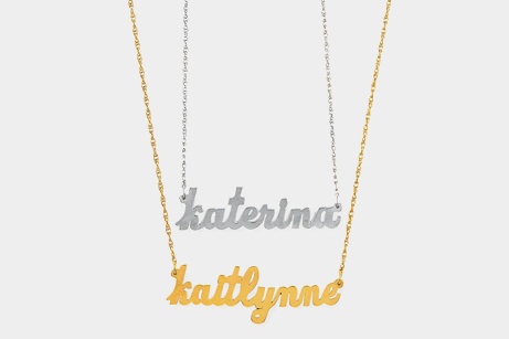 Serafina Personalized Mini Nameplate Necklace