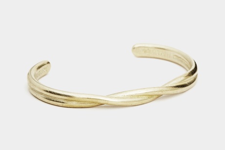 Maxx & Unicorn Solid Brass Twisted Cuff