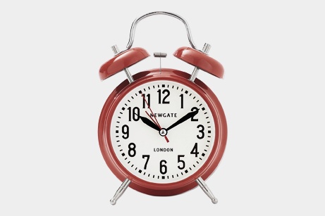 Newgate London Red Alarm Clock