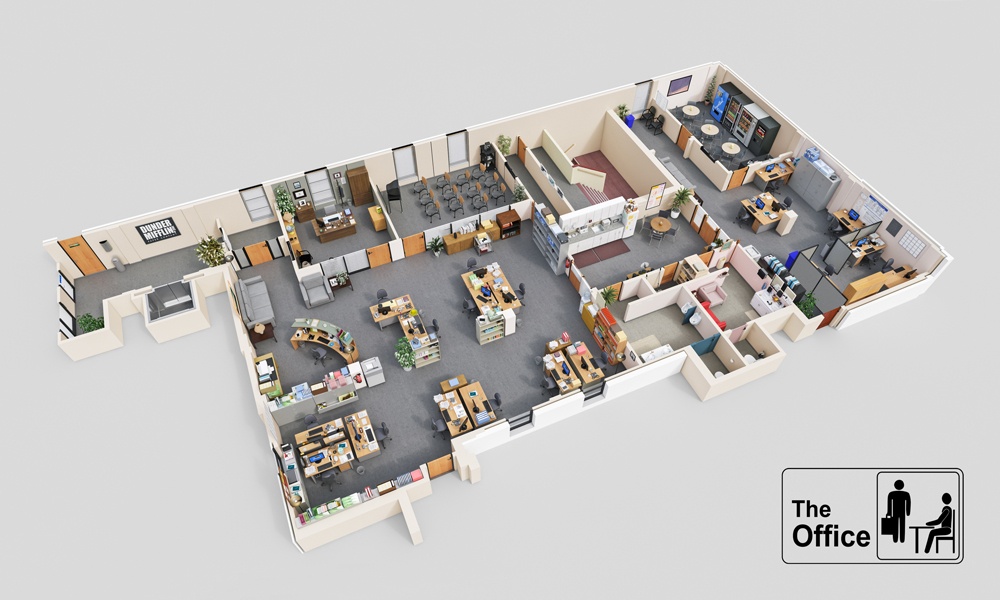 3D Floor Plans of Your Favorite TV Shows