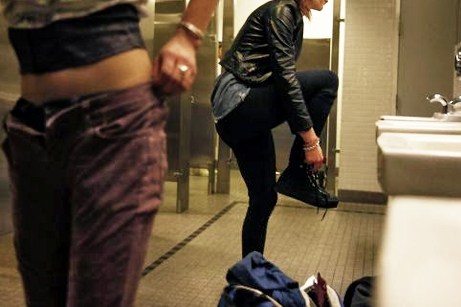 A 12 Step Guide to Changing in a Public Restroom