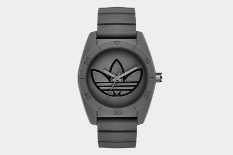 adidas 'Santiago' Polyurethane Strap Watch,