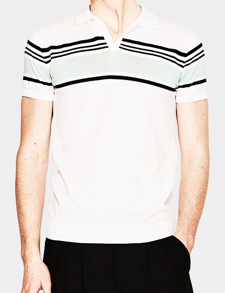 Zara Striped Polo Shirt